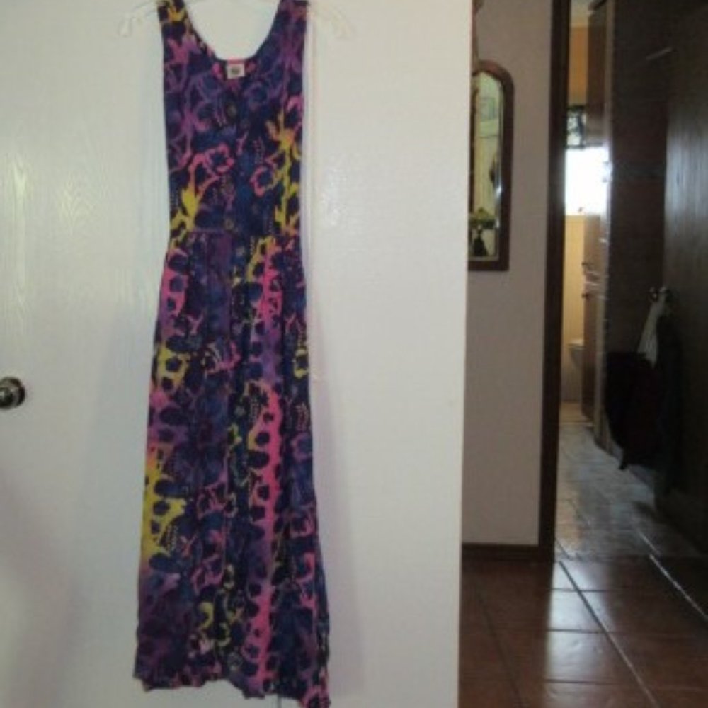 Long Medium Colorul Dress by THE MONKEYS DESIGNS